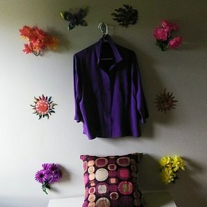 Ladies Gorgeous Purple Silk Shirt